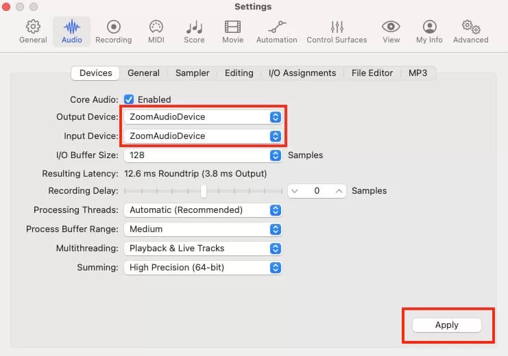 Zoom Audio Device by LogicPro