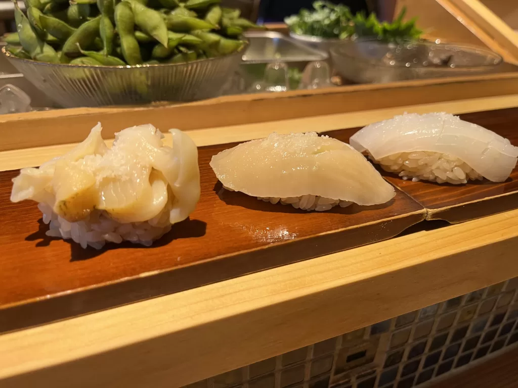 Tsubugai and Squid
